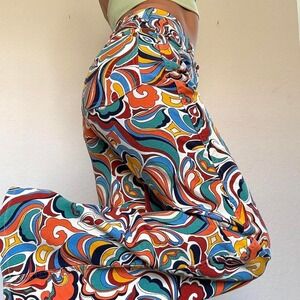 Y2K Wrangler Psychedelic Paisley Flare Jeans